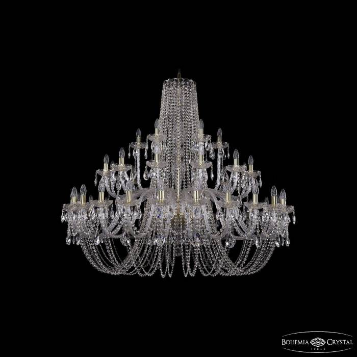 Подвесная хрустальная люстра 1402 Bohemia 1402/24+12+6/530 G