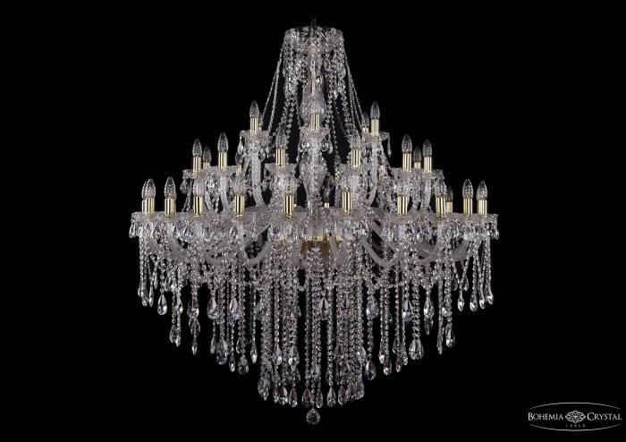 Подвесная хрустальная люстра 1415 Bohemia 1415/24+12+6/460 G
