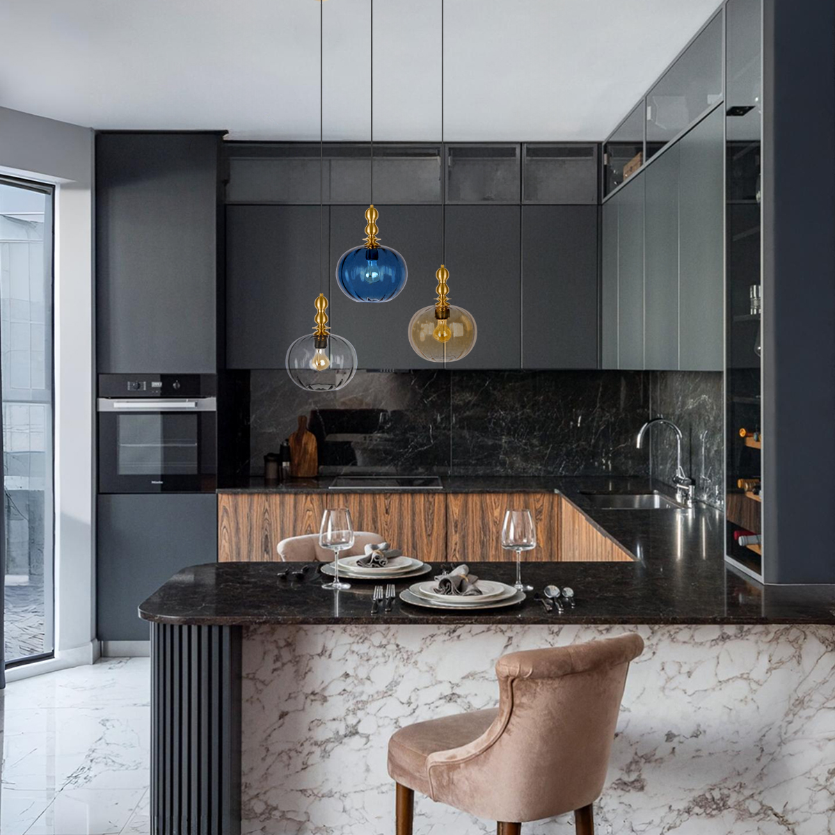 Светильник подвесной Loft It Melon 10426 Smoke