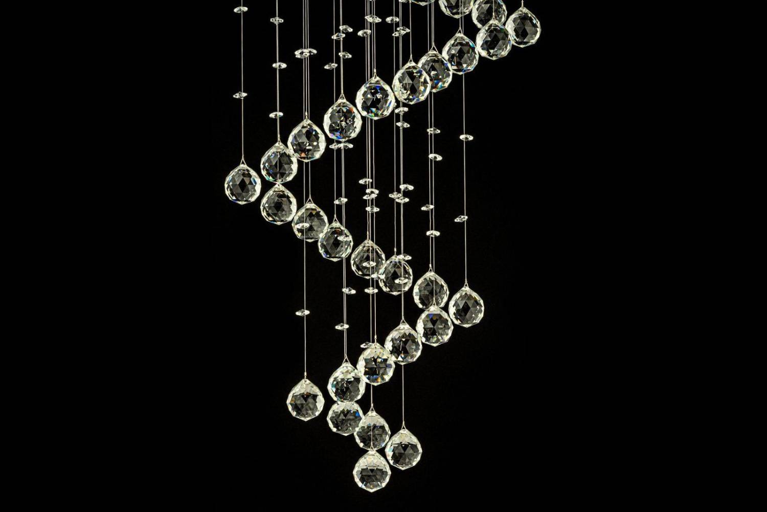 Люстра каскадная Dio D'Arte Tesoro Nickel Tesoro H 1.4.40.105 N