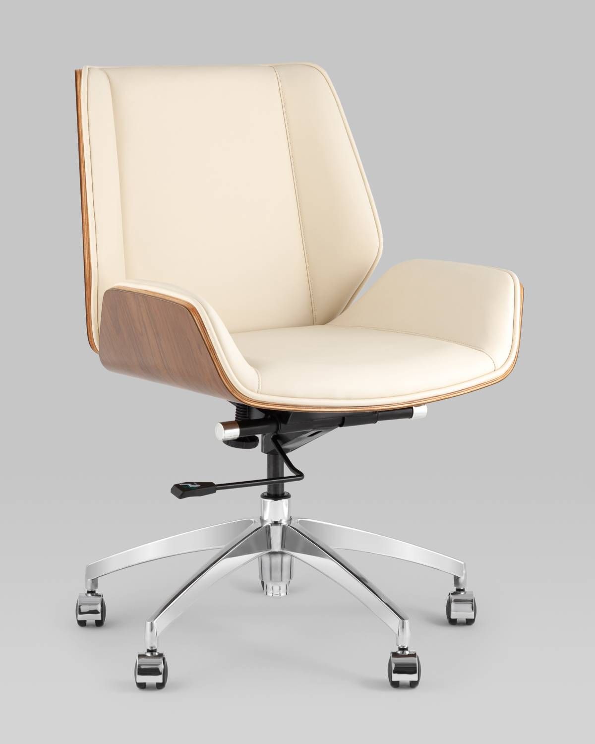 Кресло офисное Stool Group Crown A312-A 8383-1 walnut back