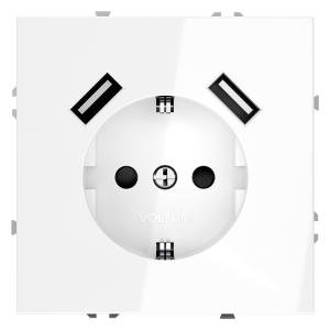 Розетка (Белый) Voltum Voltum S70 VLS040401