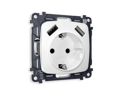 Розетка Ambrella Volt OMEGA MO109010