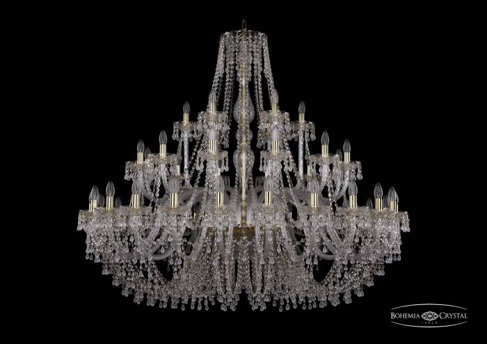 Подвесная хрустальная люстра 1410 Bohemia 1410/24+12+6/530 G V0300