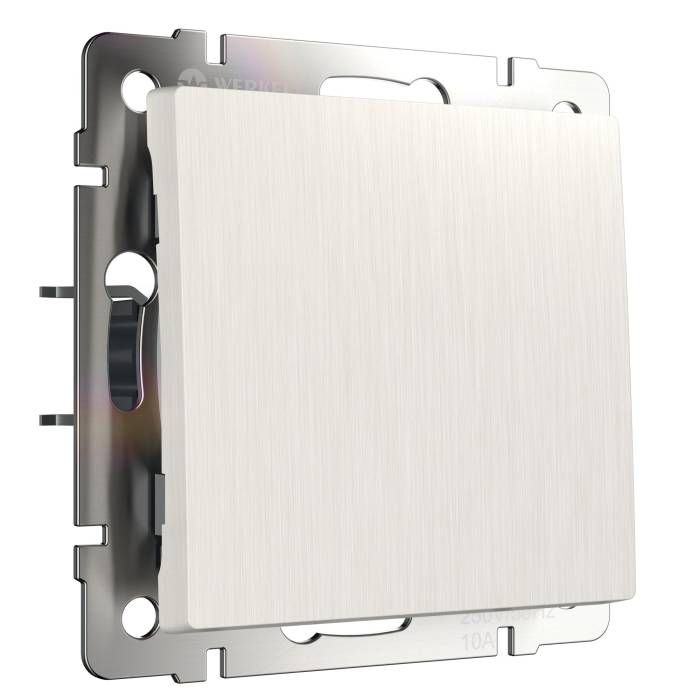 Выключатель Werkel W1110013/ Выключатель одноклавишный (перламутровый рифленый)