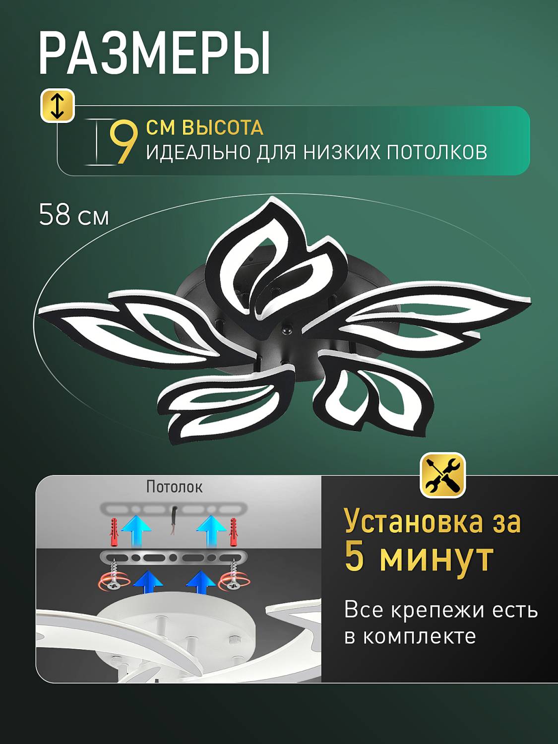 Потолочная люстра Natali Kovaltseva Sand Ii LED LAMPS 85002