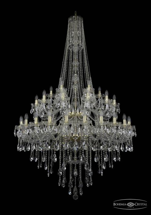 Подвесная хрустальная люстра 1415 Bohemia 1415/24+12+6/460/h-213/2d G
