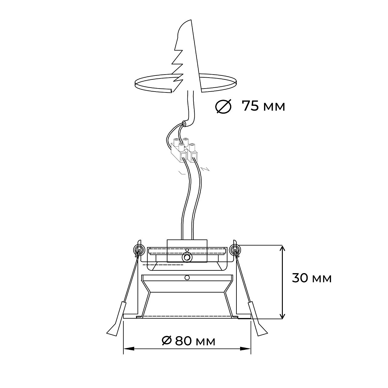 Встраиваемый светильник De Markt Прайм 850010701