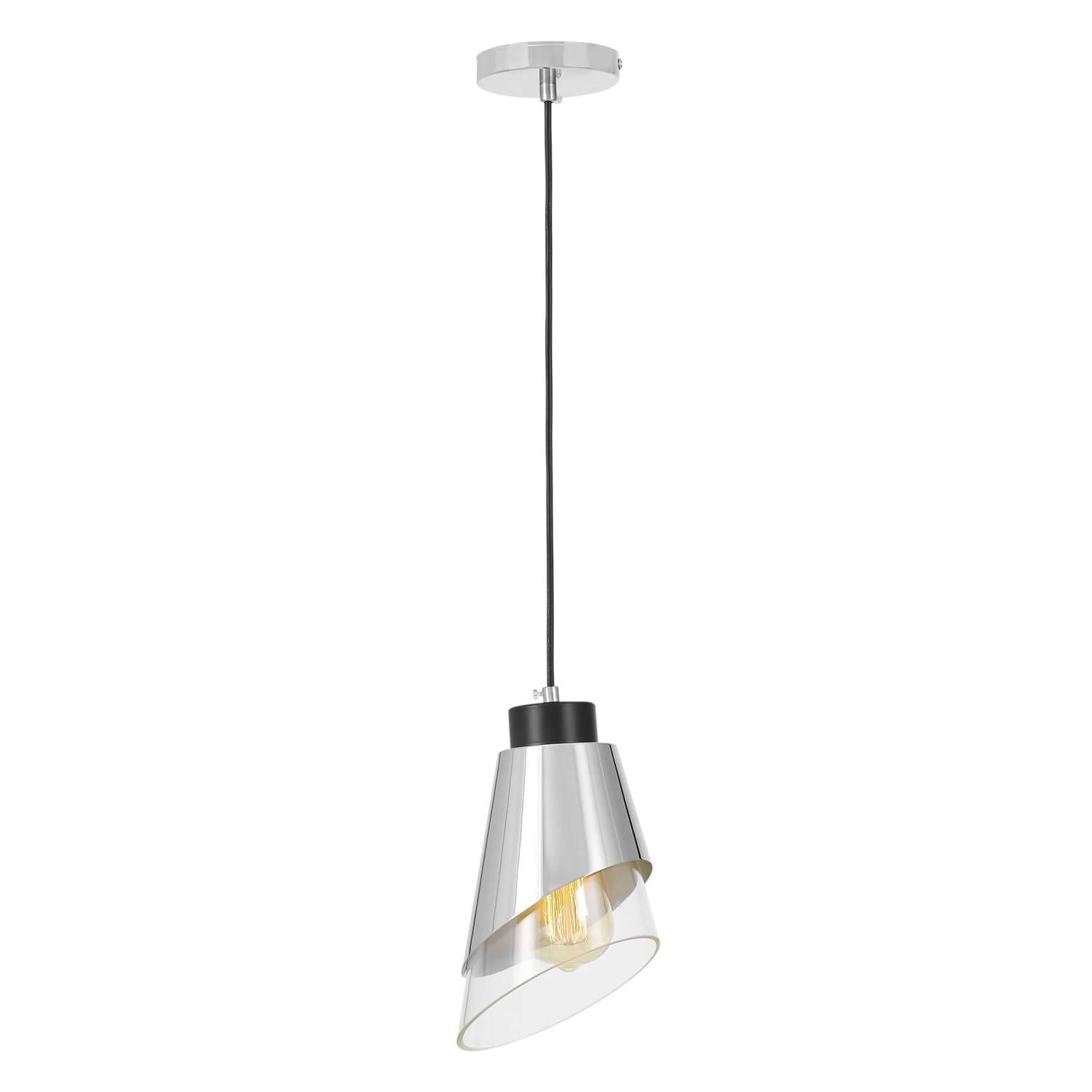 Светильник подвесной Lumina Deco LDP 7013-1 CHR+PR