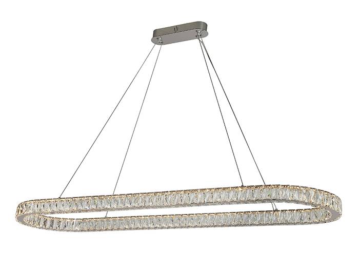 Подвесная люстра Newport Krista 8580/140 C oval chrome