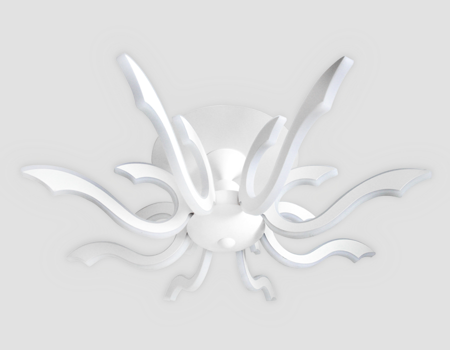 Потолочная люстра с пультом Orbital Klassika Ambrella FK78/8 WH 304W D780