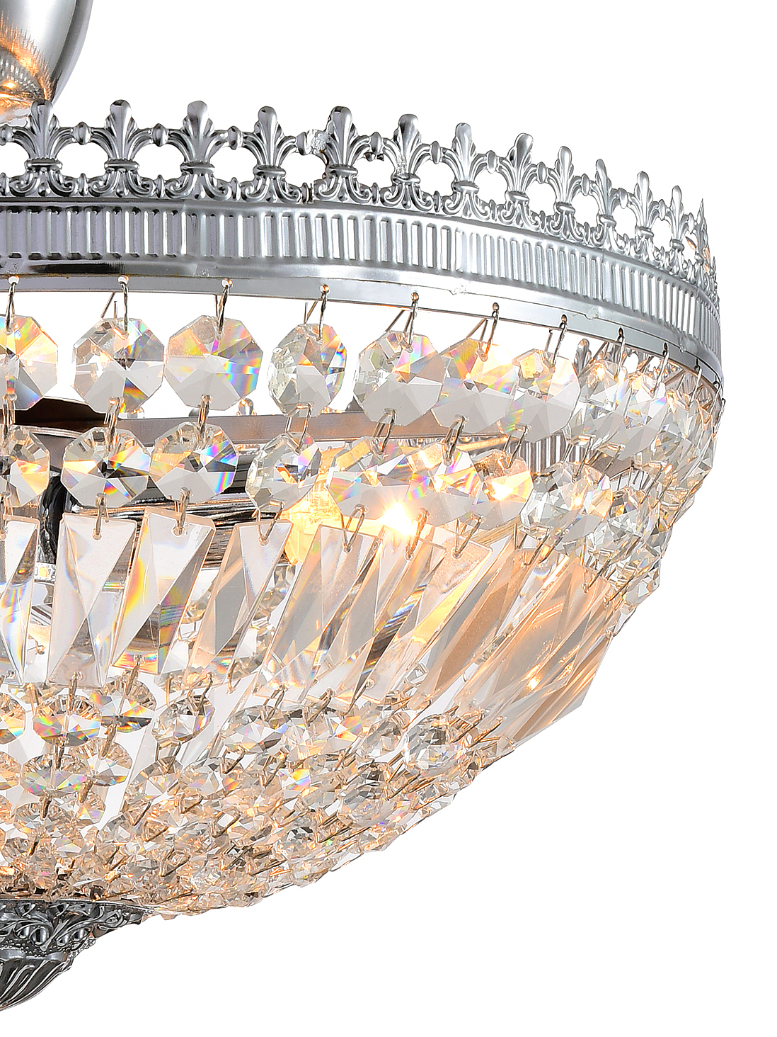 Потолочная люстра Natali Kovaltseva Rococo ROCOCO 81406/4C CHROME