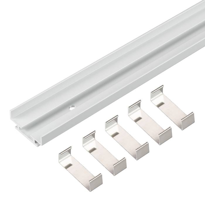 Комплект алюминиевый анодированный профиль (канал) и стальные клипсы для фиксации ленты FLT Arlight 049276