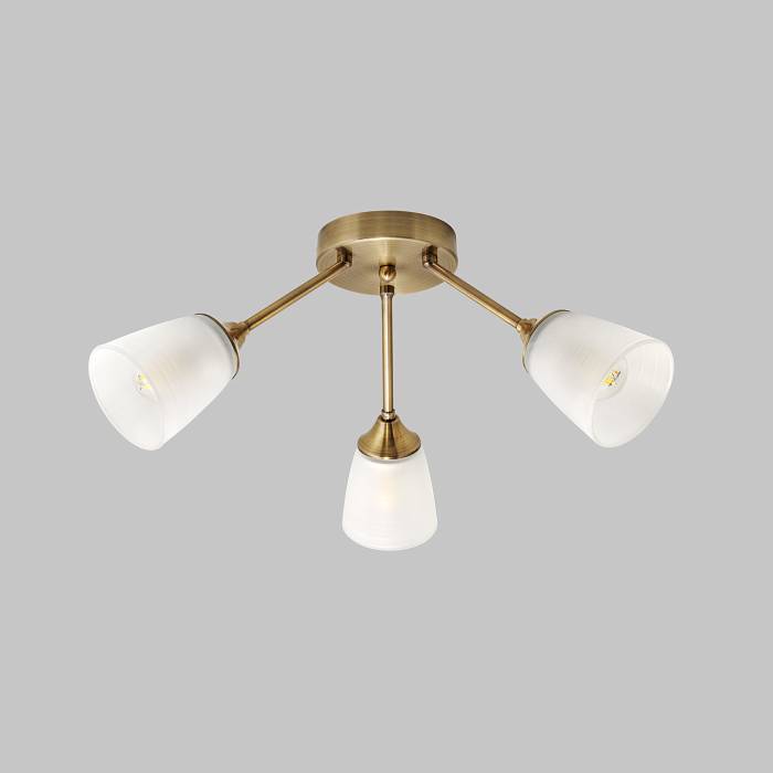 Люстра потолочная, 3*E27, бронза MD.2168-3-S-AB