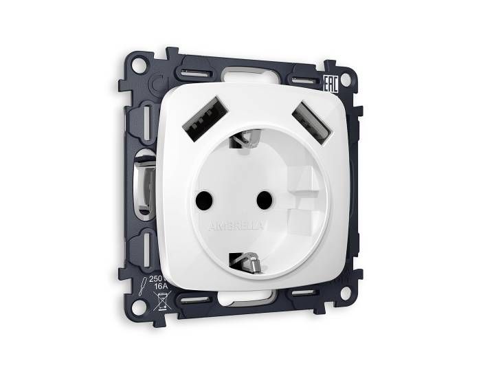 Розетка Ambrella Volt OMEGA MO109010