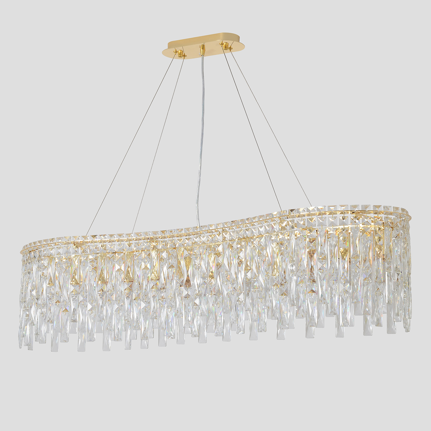 Подвесная люстра Crystal Lux Abril ABRIL SP12 L1200 GOLD