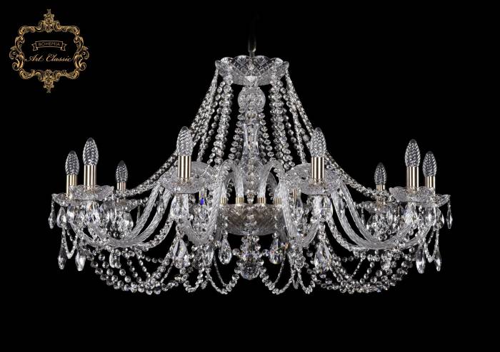 Подвесная хрустальная люстра 11.11 Art Classic 11.11.10.360.Br.Sp