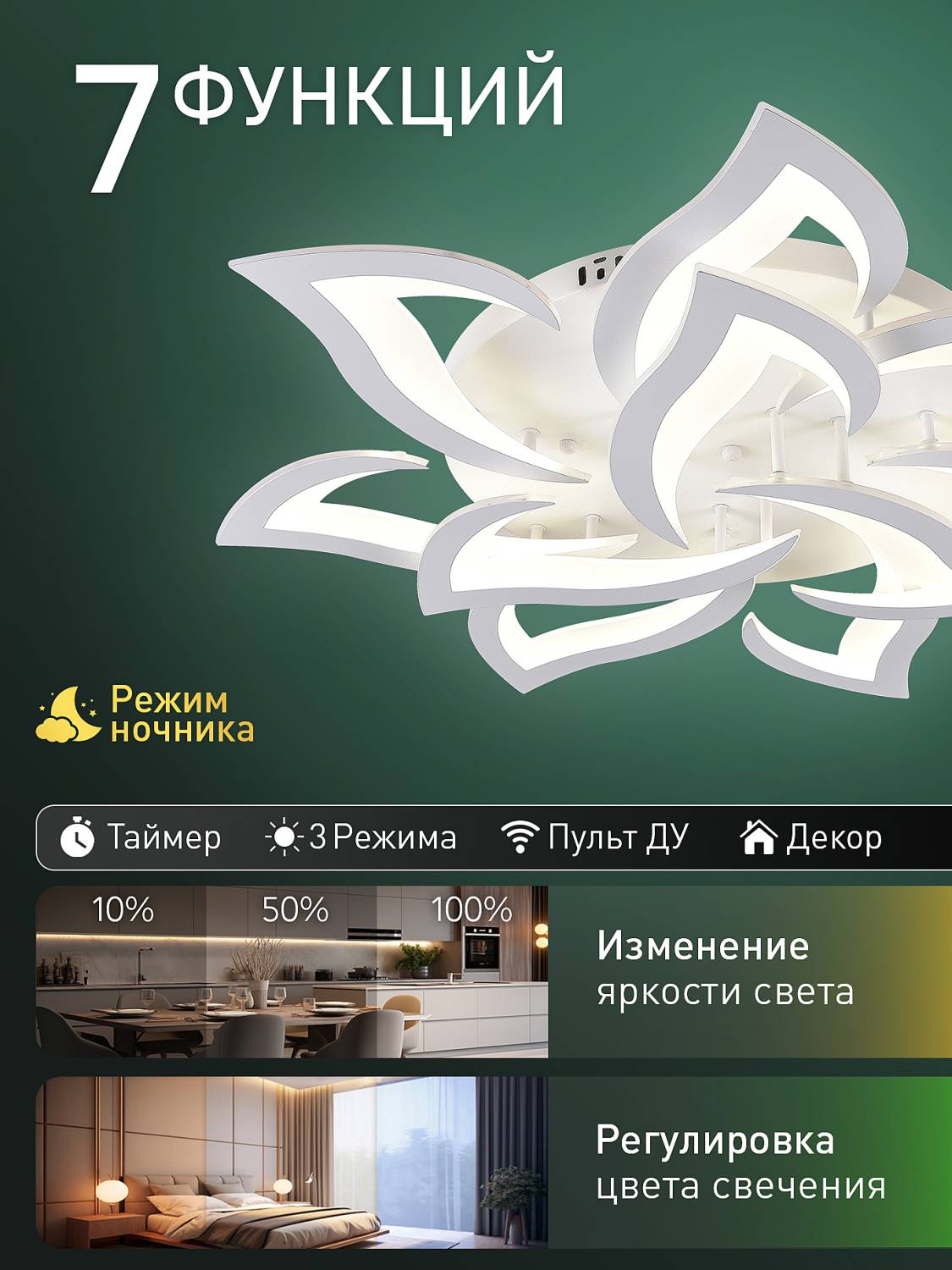 Потолочная люстра Natali Kovaltseva Olimp Ii LED LAMPS 85008