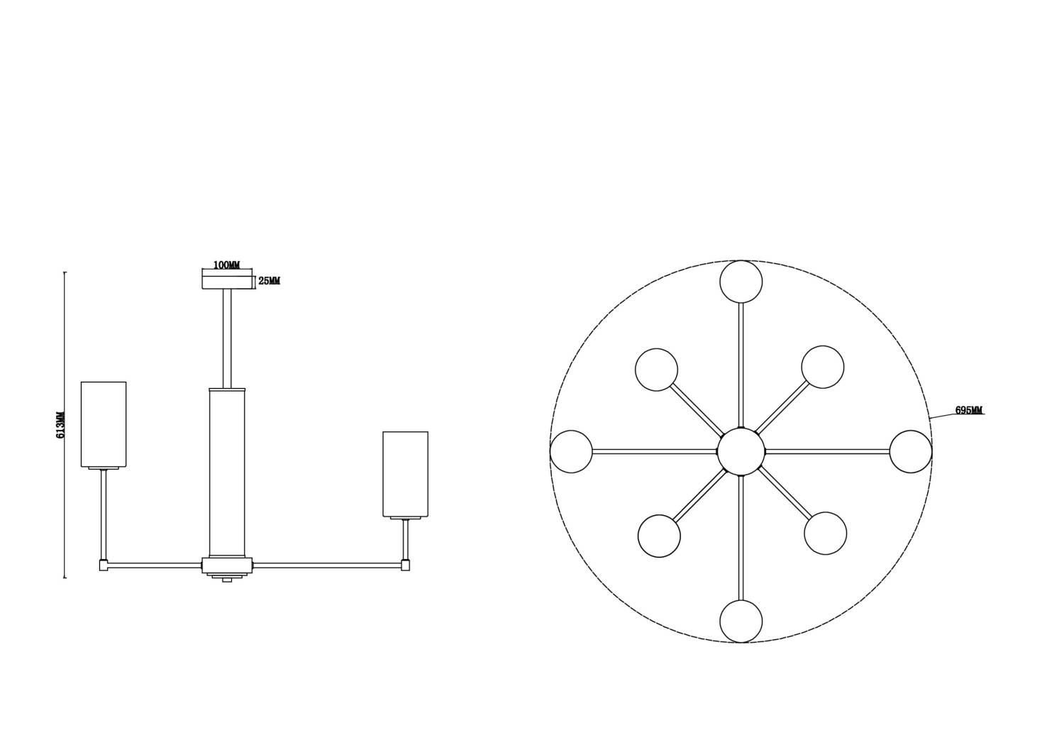 Потолочная люстра Freya Agnes FR5184PL-08CH