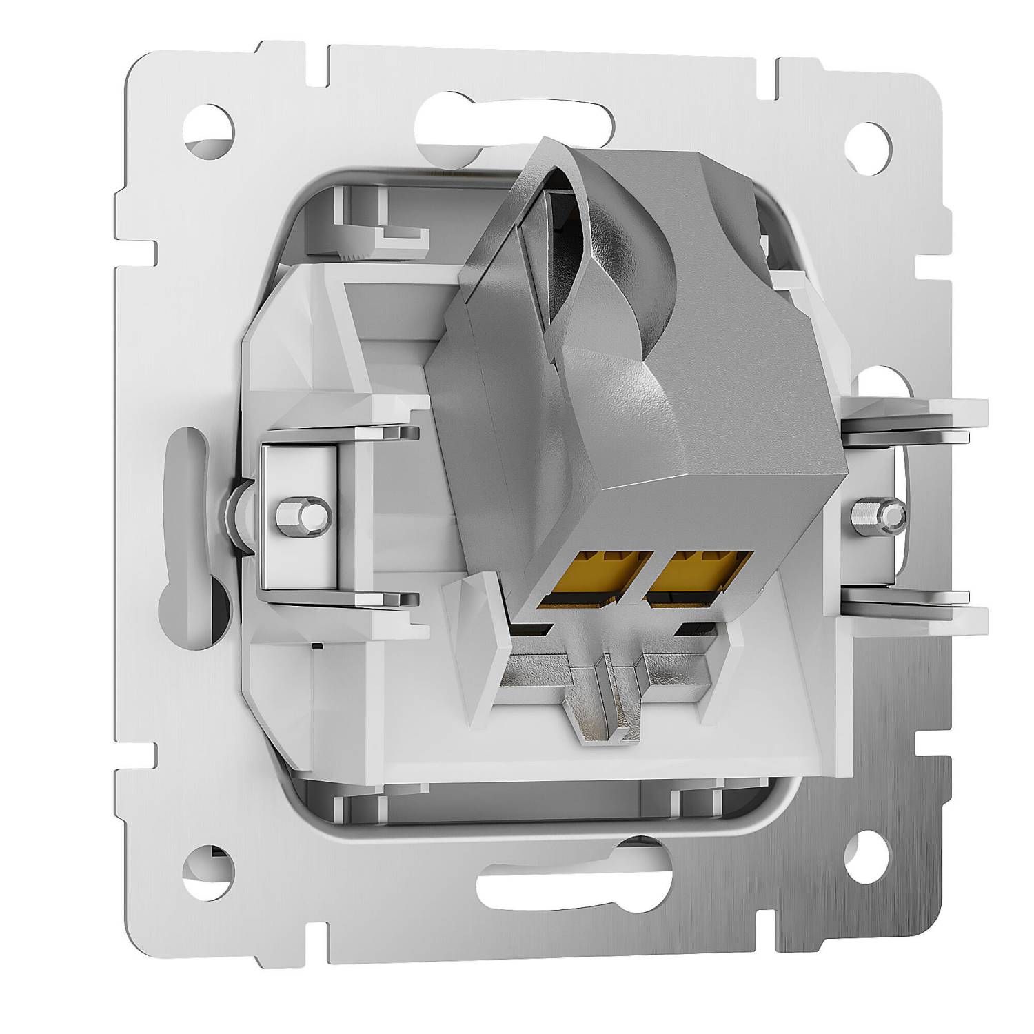 Розетка Werkel W5120001/ Розетка Ethernet RJ-45 cat. 6A экранированная (белый матовый)
