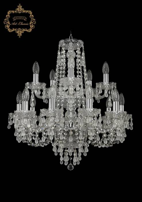 Подвесная хрустальная люстра 11.24 Art Classic 11.24.10+5.200.Gd.Cr.V0300