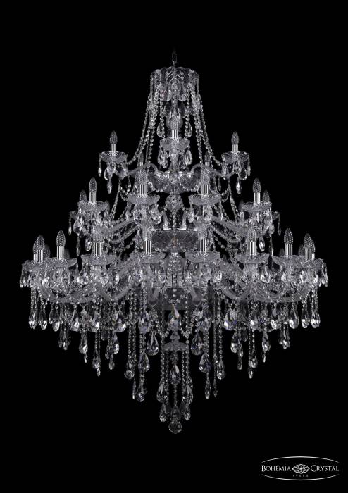 Подвесная хрустальная люстра 1415 Bohemia 1415/20+10+5/460/3d Ni