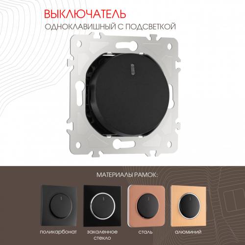 Выключатель Arte Milano Am-202 202.31-1.black