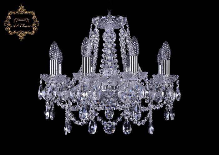 Подвесная хрустальная люстра 11.25 Art Classic 11.25.8.165.Cr.Sp
