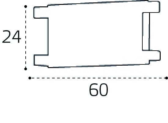 Соединитель линейный для накладного шинопровода к трековой системе KREATOR Italline IT09-9028 black