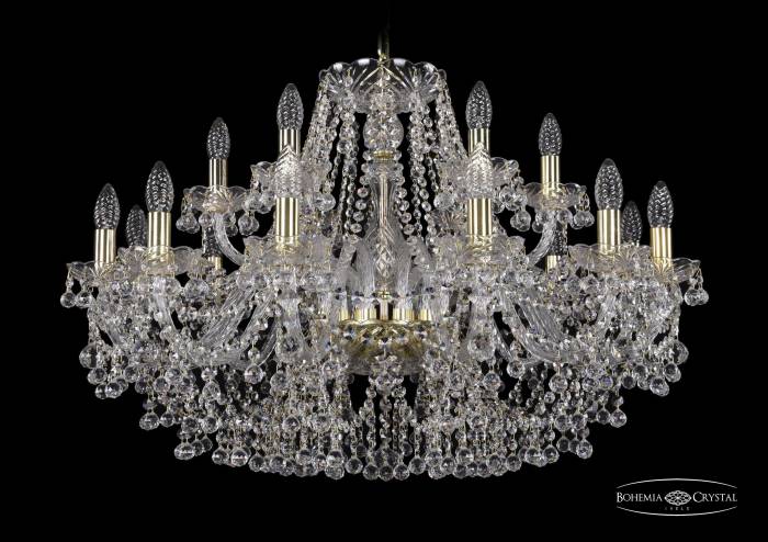 Подвесная хрустальная люстра 1409 Bohemia 1409/12+6/300 G