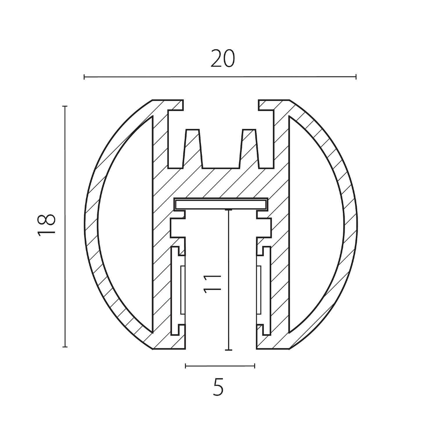 Шинопровод круглый тип d LINEA 24V Lightstar Linea 506437