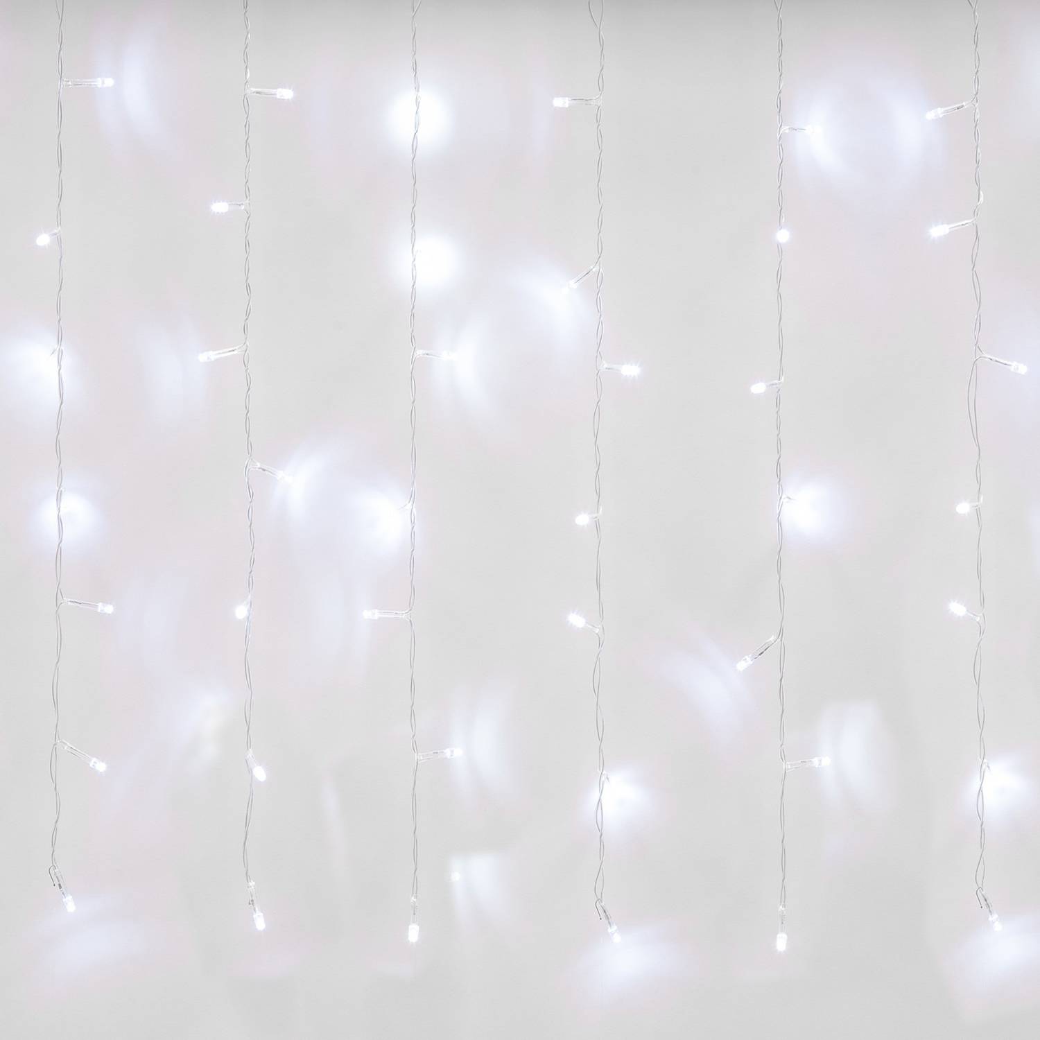 Занавес светодиодный с эффектом мерцания, 3х2м Uniel ULD-C3020-240/TTK WHITE IP44