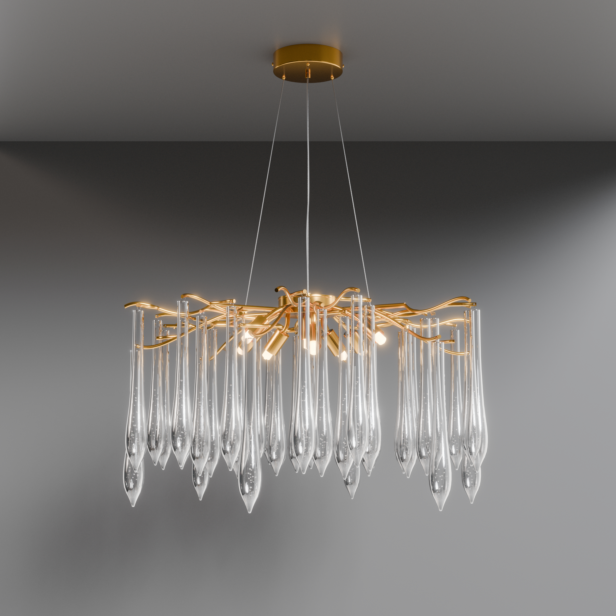 Подвесная люстра LIGHTERA Dewdrop LE302L-8G
