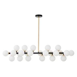 Люстра на штанге Lumina Deco LDP 6033-24 BK+GD