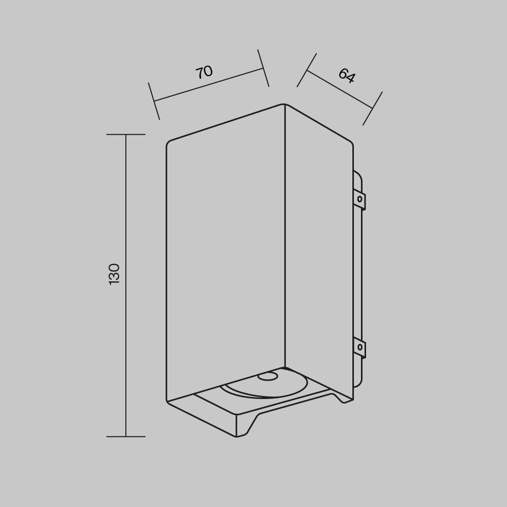 Уличный настенный светильник Maytoni Shell O570WL-L10B3K