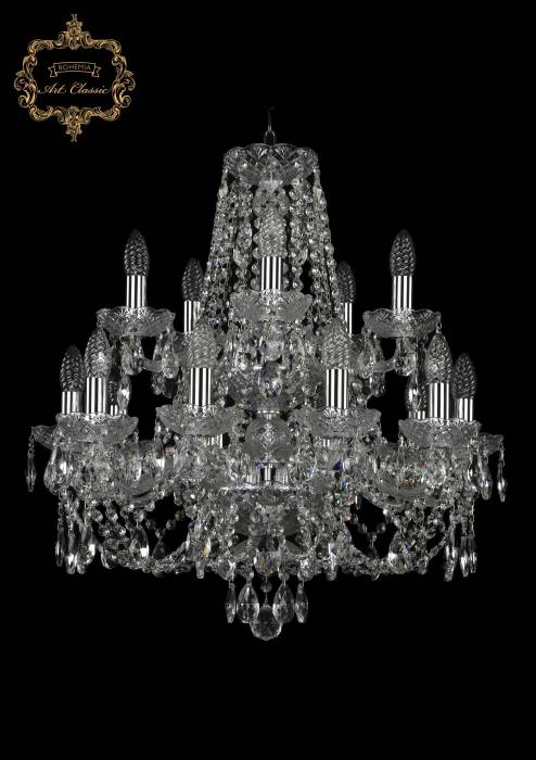 Подвесная хрустальная люстра 11.21 Art Classic 11.21.10+5.200.2d.Cr.Sp