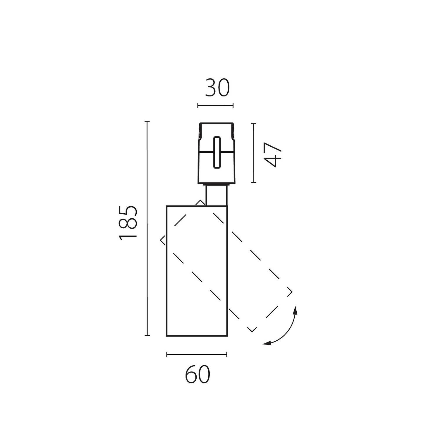 Трековый светильник Lightstar Due Hermes 210247