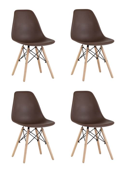 Комплект стульев Stool Group Style DSW Y801-V SEAT brown x4