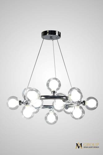 Подвесная люстра AM Group AM470 D500 CHROME