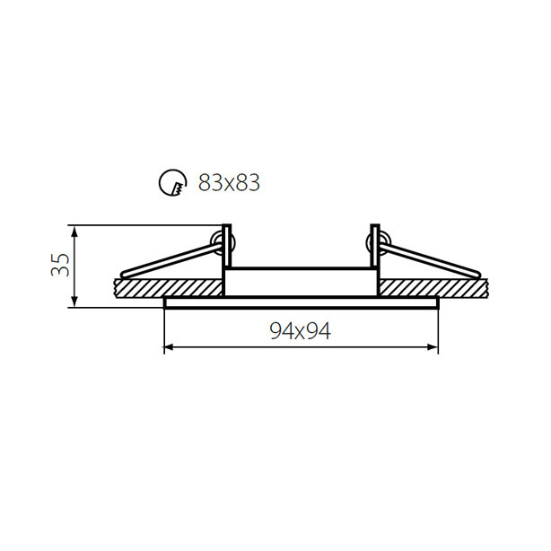 Встраиваемый светильник Kanlux Alren 26754