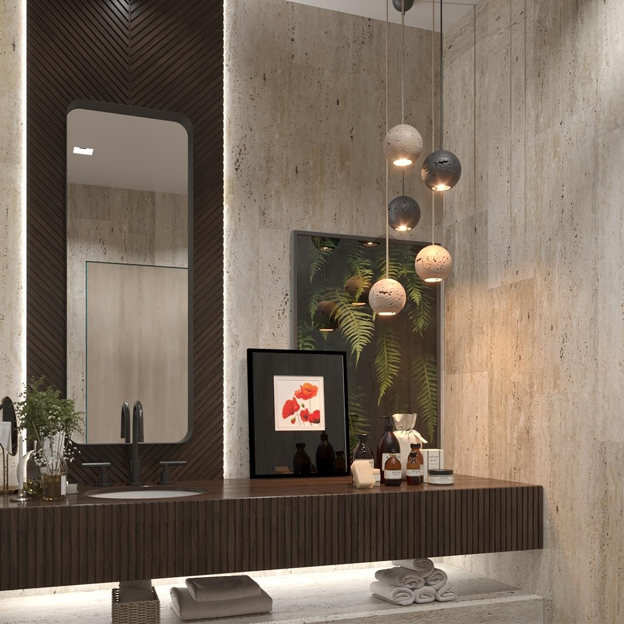 Светильник подвесной Odeon Light Travertino 6626/1LU