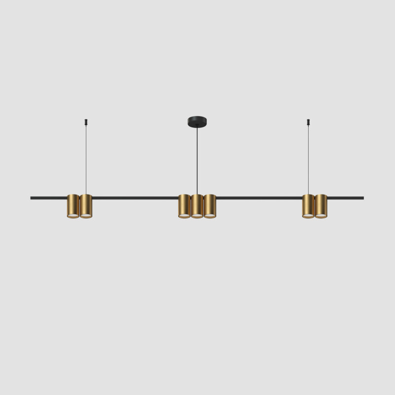 Светильник подвесной Denkirs Orbit DK4063-BK+SG