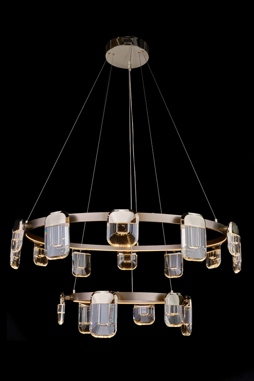 Подвесная люстра LEON Natali LE7771/12+6 Gold