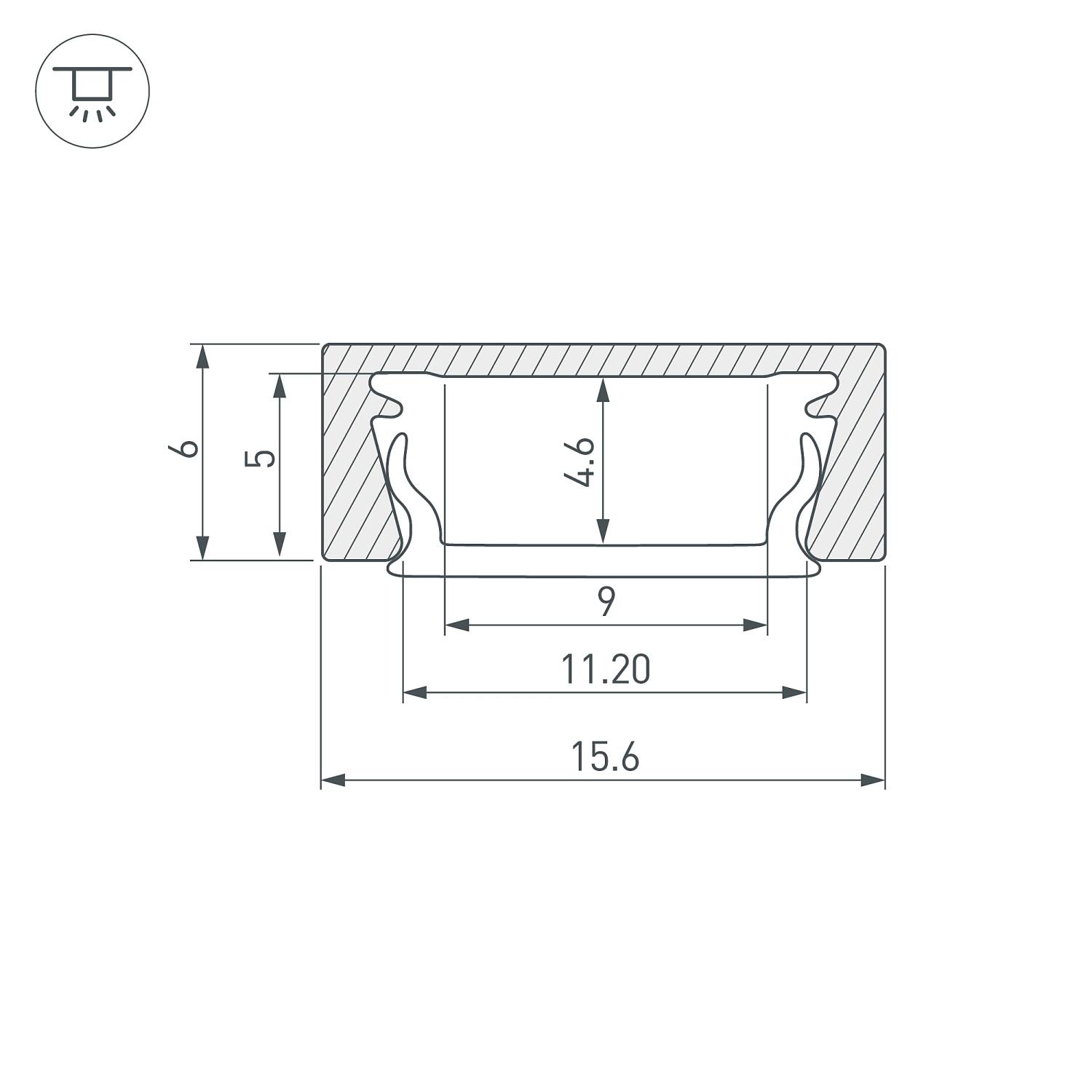 Профиль Arlight Mic 053547
