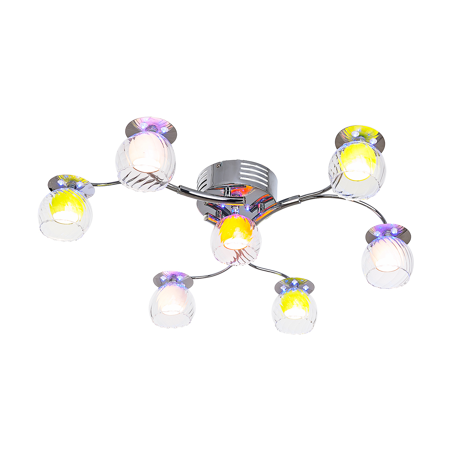 Потолочная люстра ЭкономСвет 7794 7794/7CR RC MIXLED