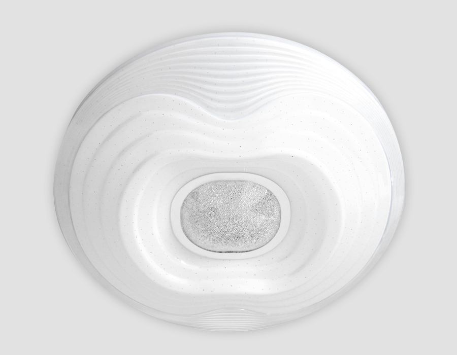 Потолочный светодиодный светильник Ambrella Orbital Crystal Sand FS1235 WH 72W D490