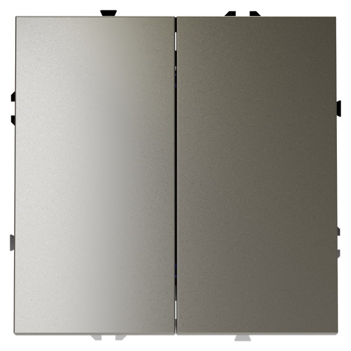 Проходной переключатель двухклавишный Voltum S70 VLS020304