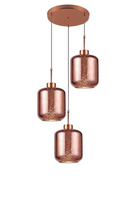 Светильник подвесной Lumina Deco Alacosmo LDP 6811-3 RD R.GD