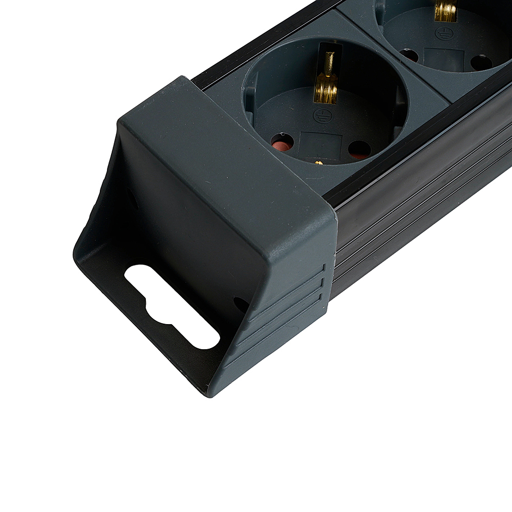 Сетевой фильтр 4-местный с/з 3x1мм2, 1,8 м, Stekker Techno 50156