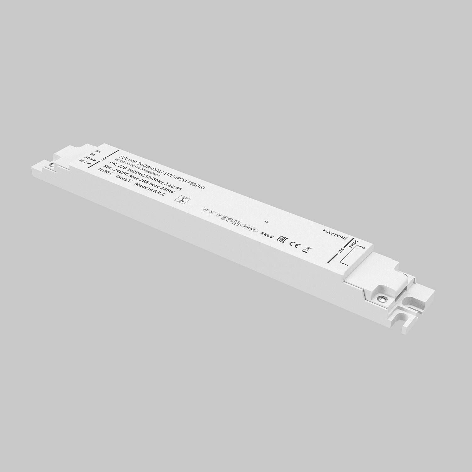 Источник напряжения 24В Dali DT6 240Вт IP 20 Maytoni Источники напряжения DALI 725010 Источник напряжения 24В Dali DT6 240Вт IP 20 Maytoni Источники напряжения DALI 725010